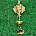 Brass Ganesha Wall Hanging Diya with Bell