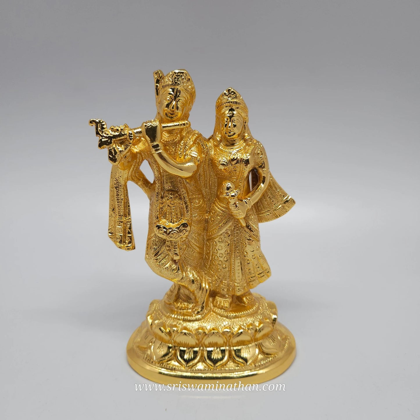 7" Golden finish Krishnan Radhai