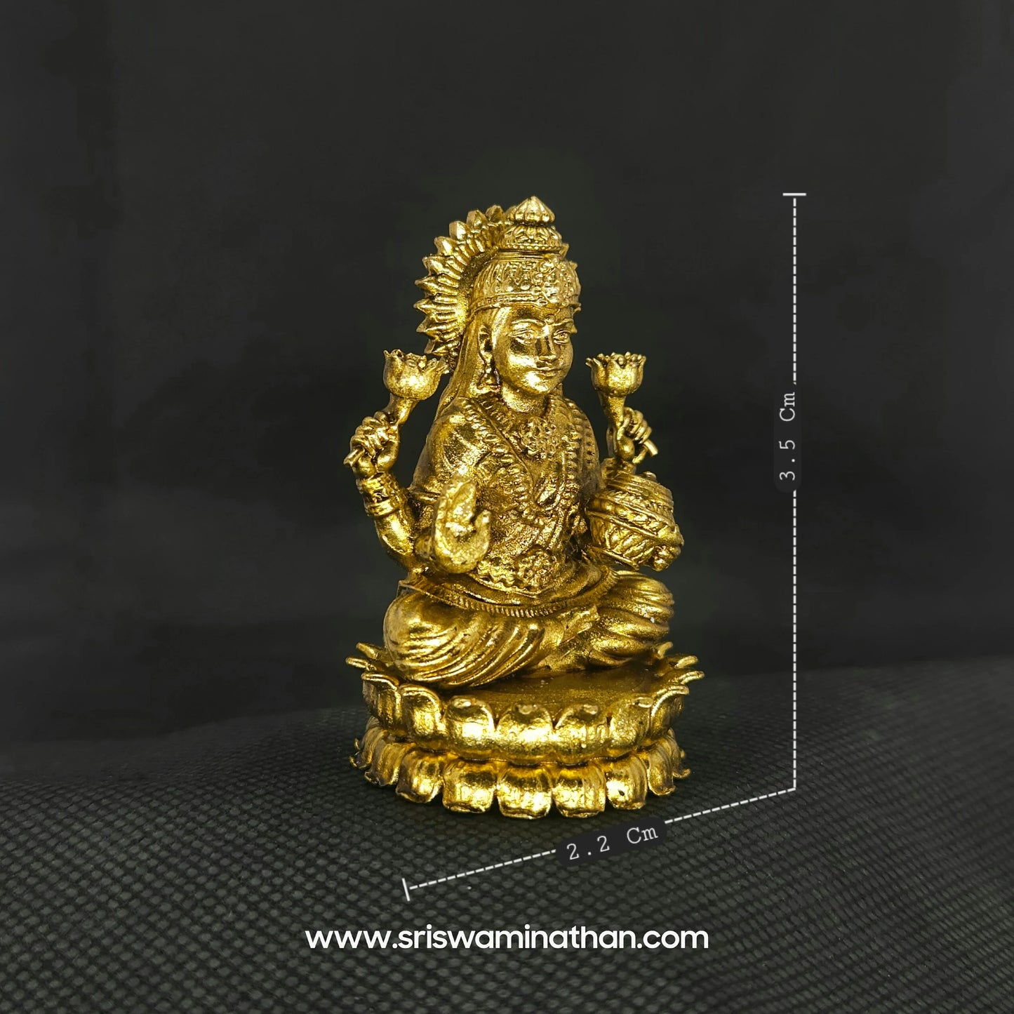 1.25" Lakshmi Idol with Treasure pot