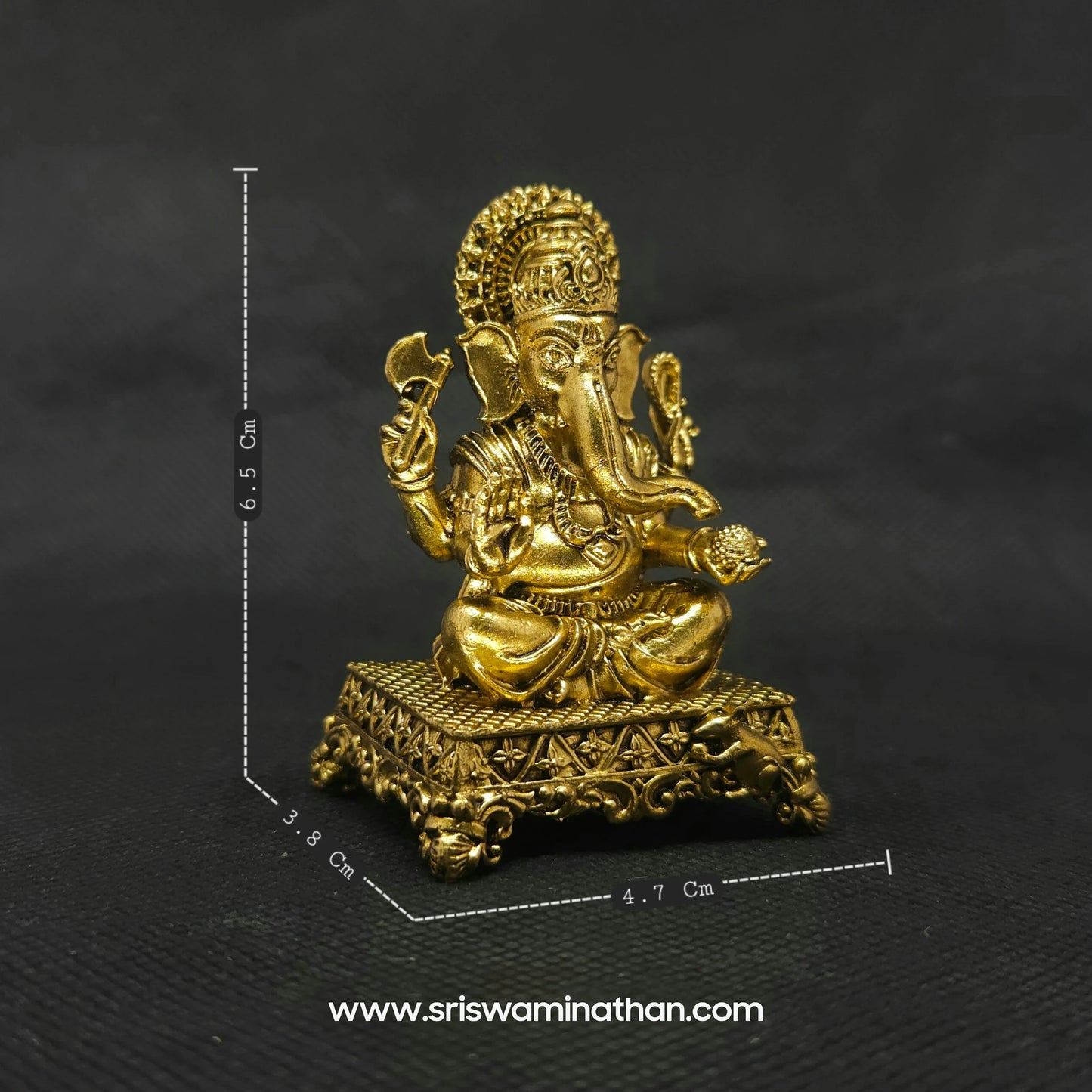 Vinayagar On Intricately Craved Peedam