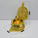 Meenakshi Kamatchi Brass Vilakku - Goddess Lamp for Pooja