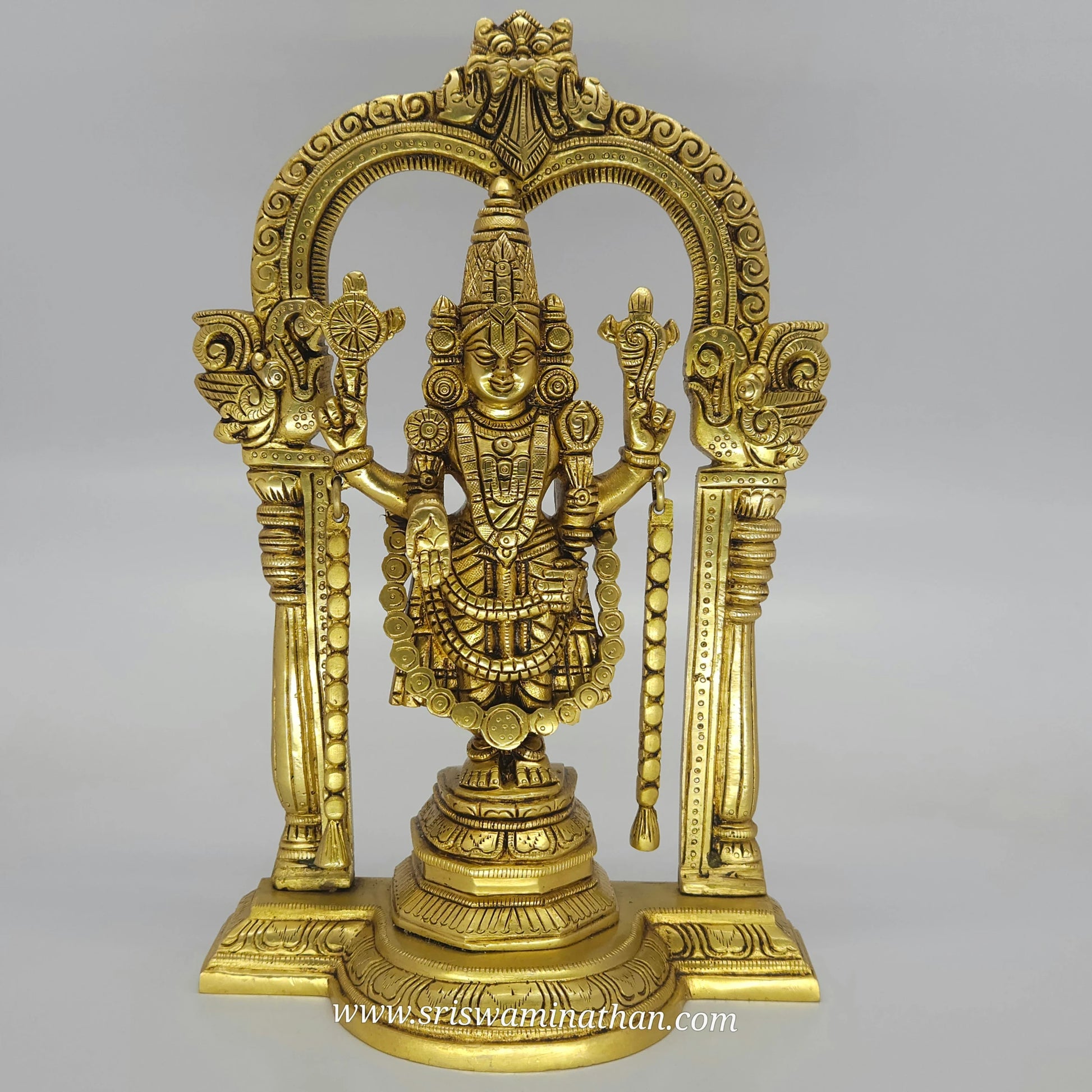 "Lord Venkateswara Balaji statue 12 and 14 inch - Traditional Tirupati style brass statue for home temple