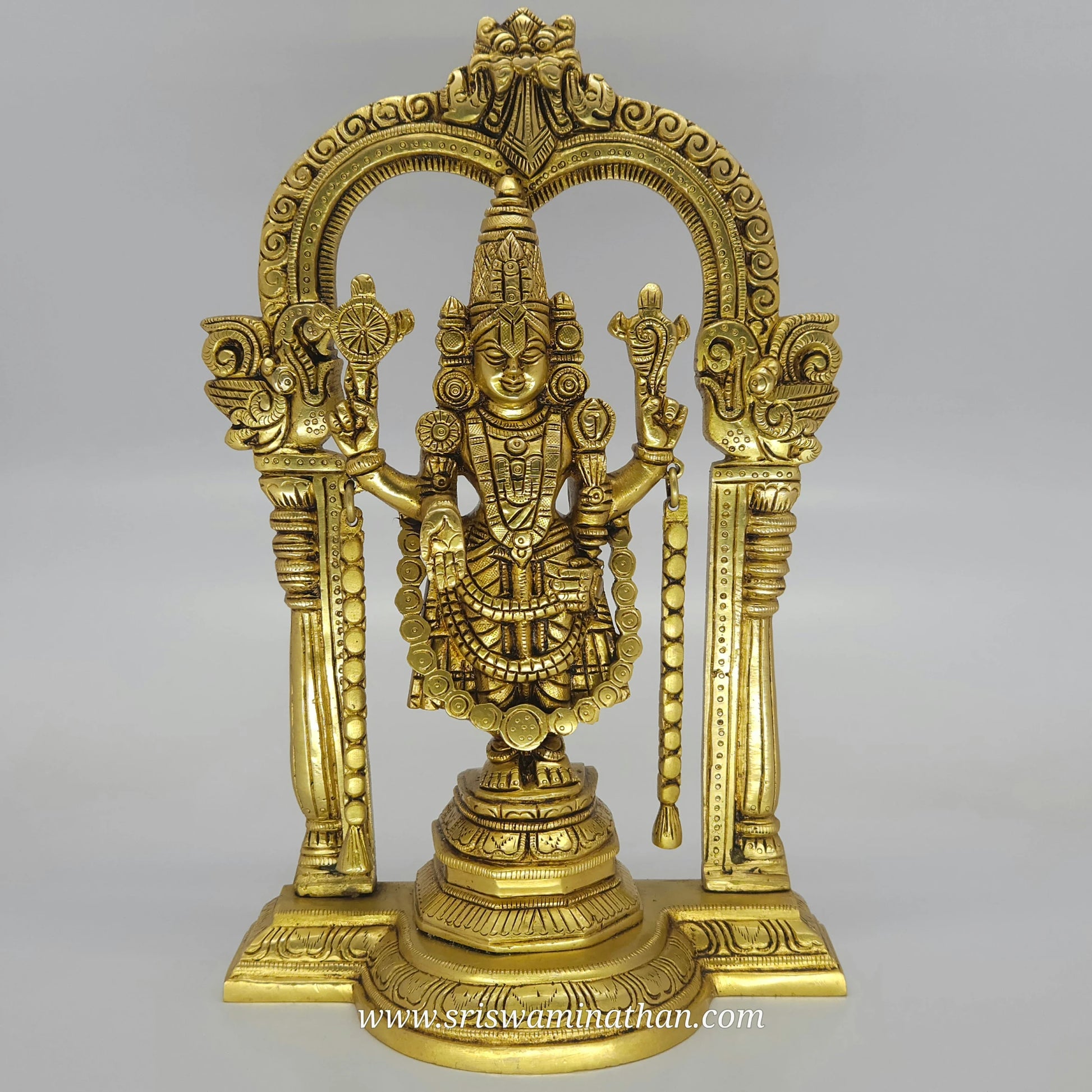 Lord Venkateswara Balaji Srinivasa statue 12-14 inch - Traditional Tirupati Purattasi Brahmotsavam worship statue