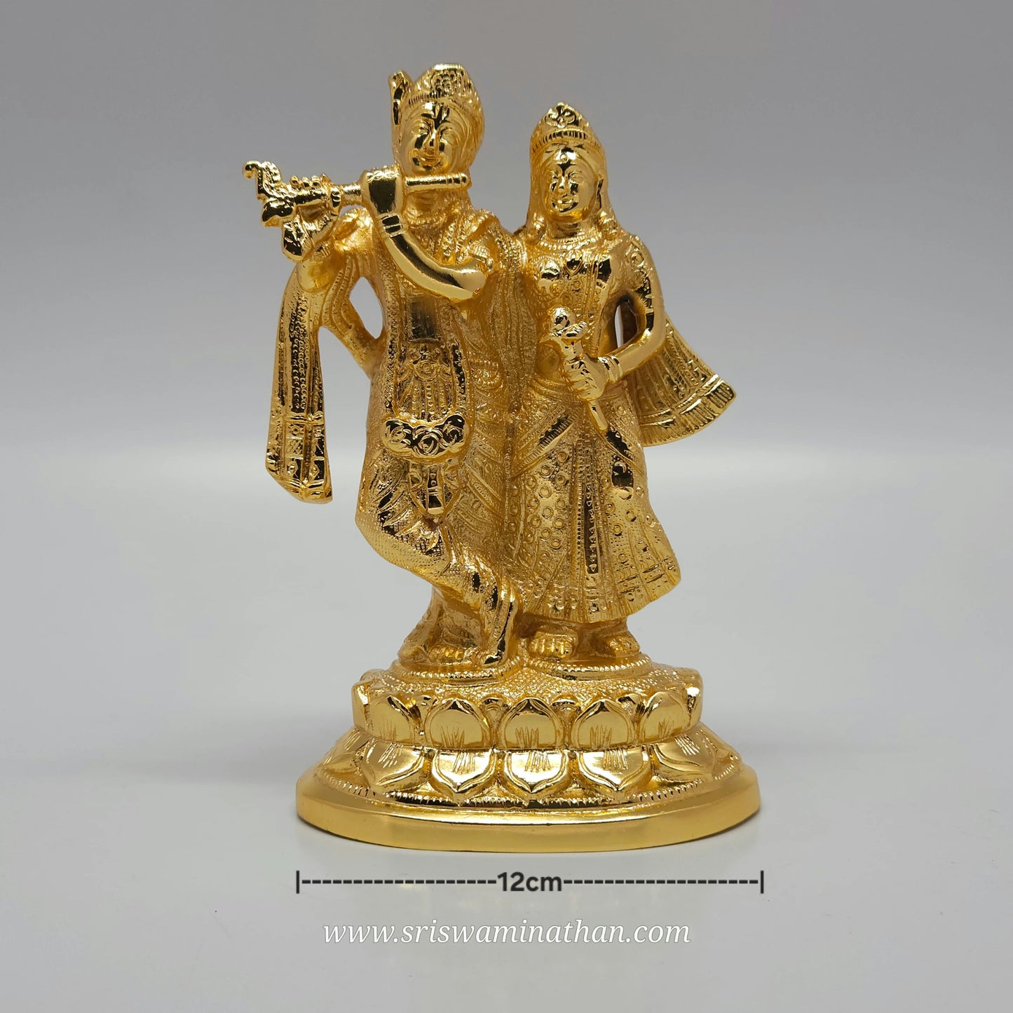 7" Golden finish Krishnan Radhai