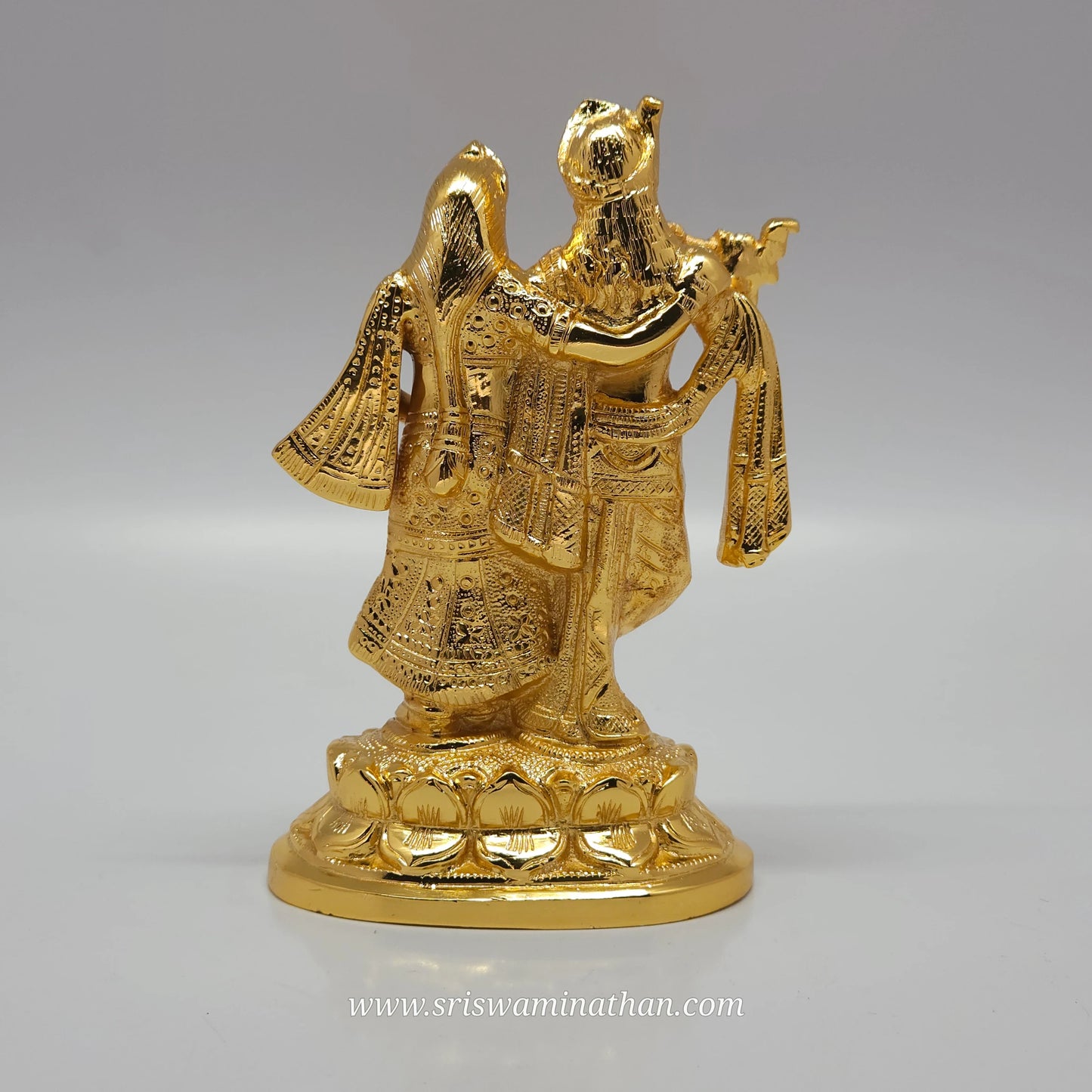 7" Golden finish Krishnan Radhai