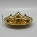3 CUP POOJA PLATE