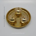 3 CUP POOJA PLATE