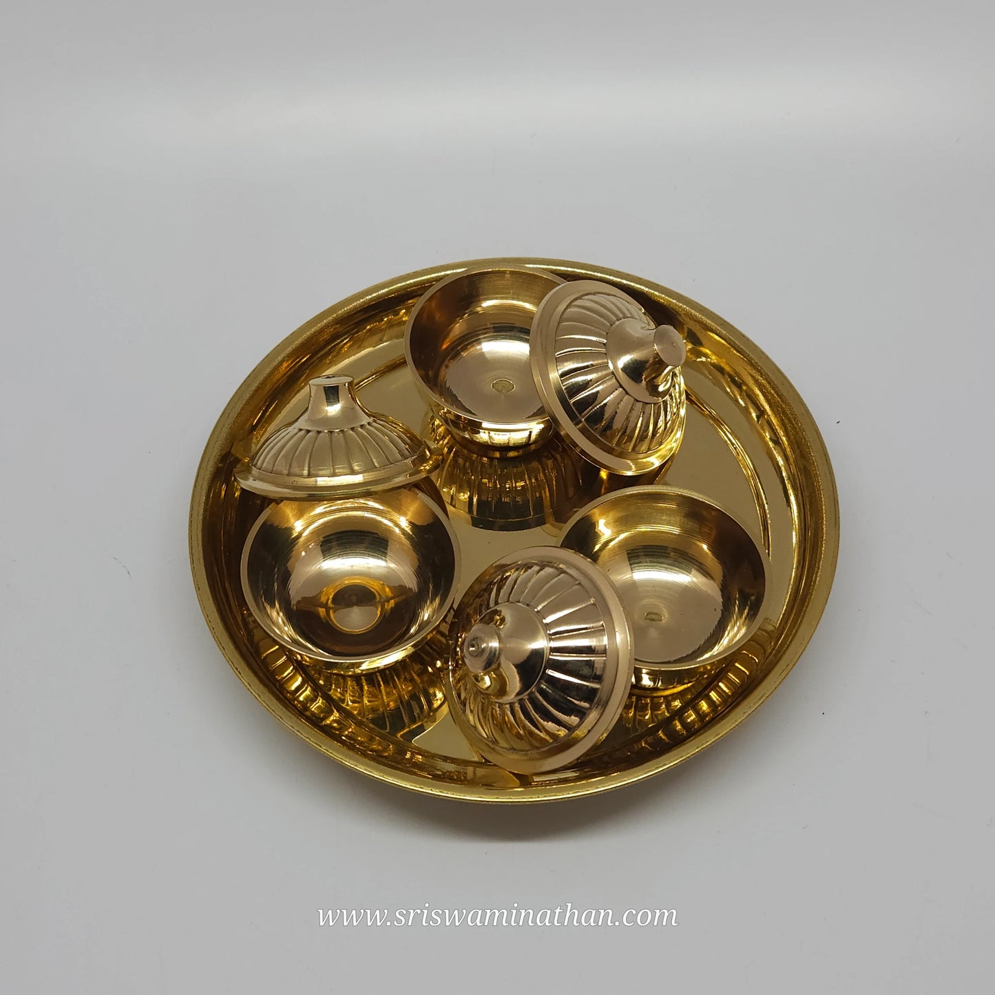 3 CUP POOJA PLATE