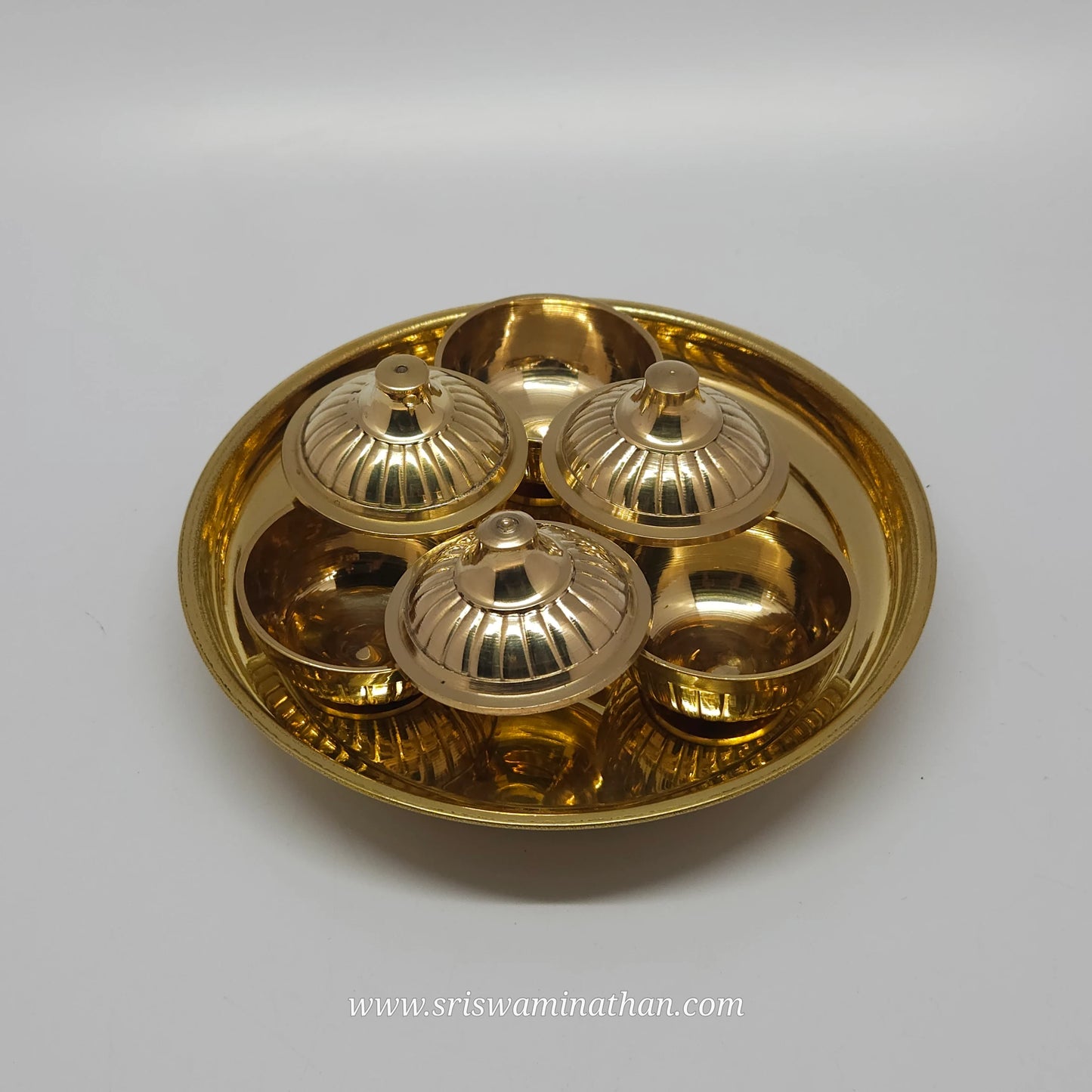 3 CUP POOJA PLATE