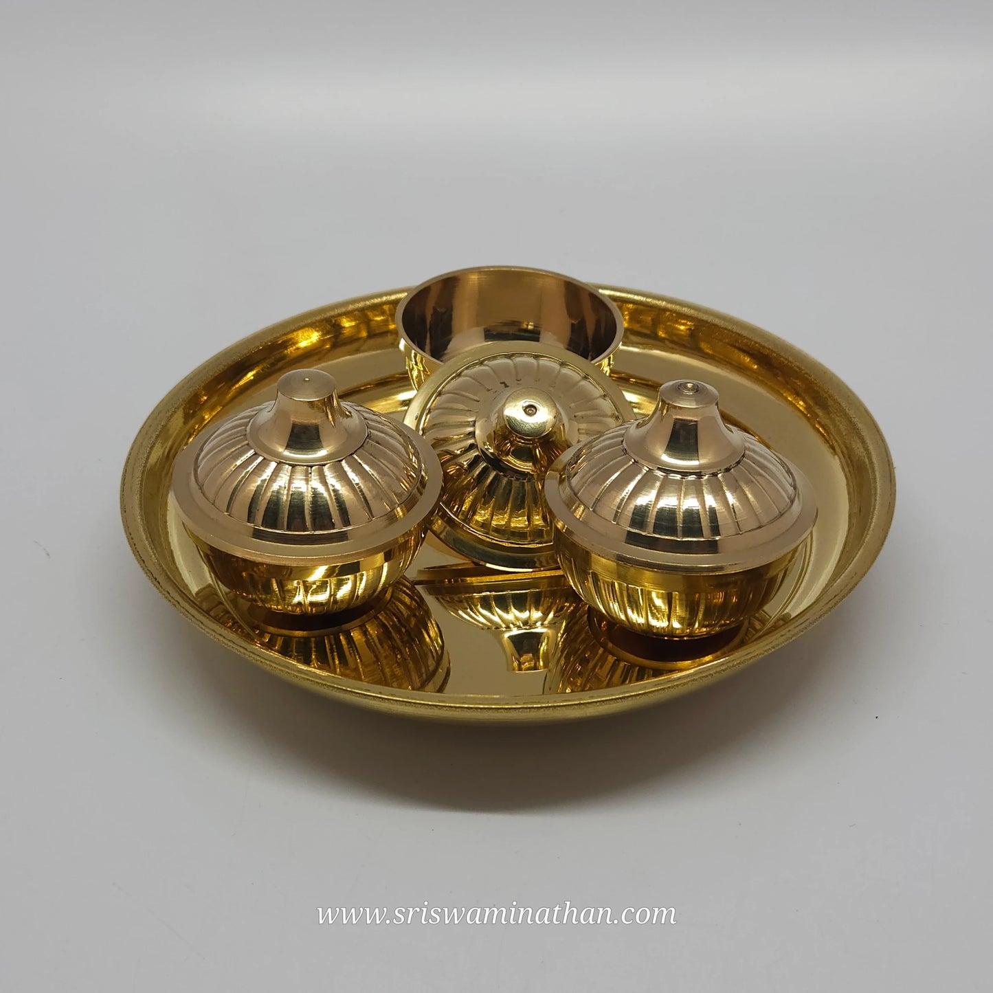 3 CUP POOJA PLATE