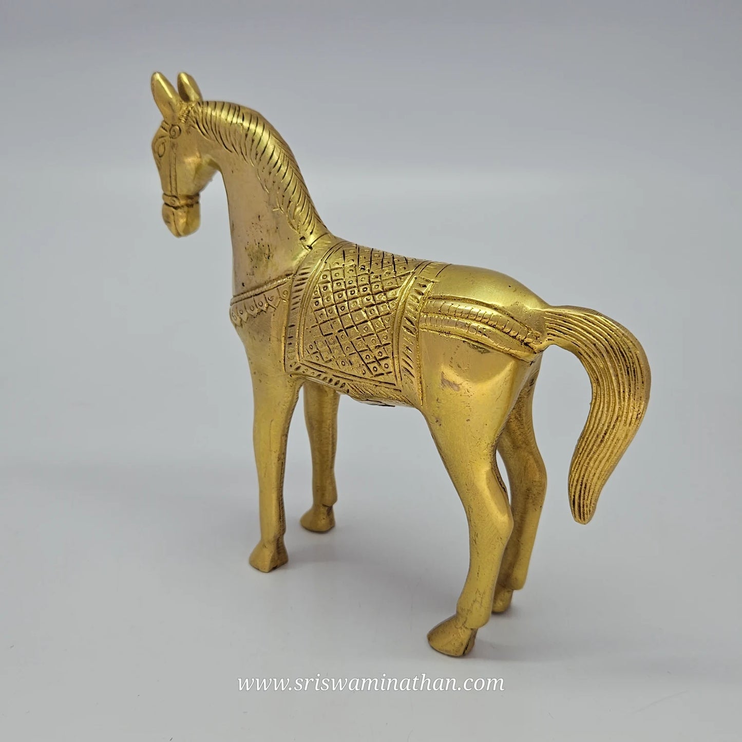 Traditional Brass Horse – Cultural & Artistic Showpiece