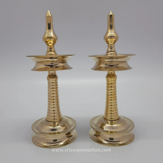 Brass Kuthu Vilakku | Nilavilakku / Ayyappan Vilakku Traditional Standing Oil Lamp