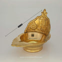 Vishnu Namam Brass Pooja Lamp with Shanku & Chakram
