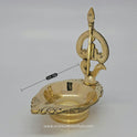 Lord Murugan Kartikeya brass lamp - Traditional Tamil Nadu vilakku for Thaipusam devotion