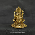 Ganesh Sitting on Elegant Round Lotus