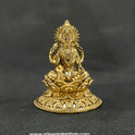 Lakshmi Sitting On Elegant Round Lotus