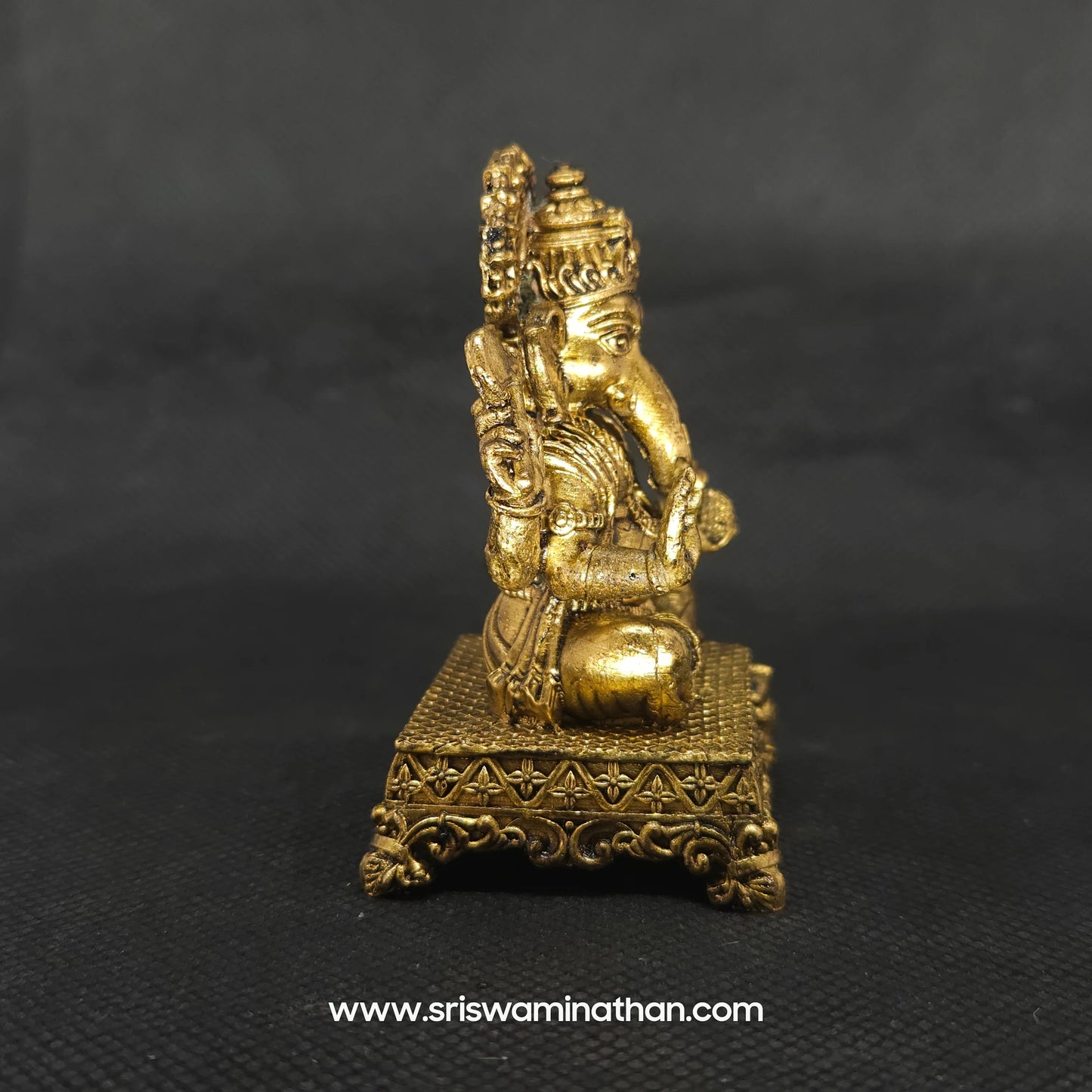 Vinayagar On Intricately Craved Peedam