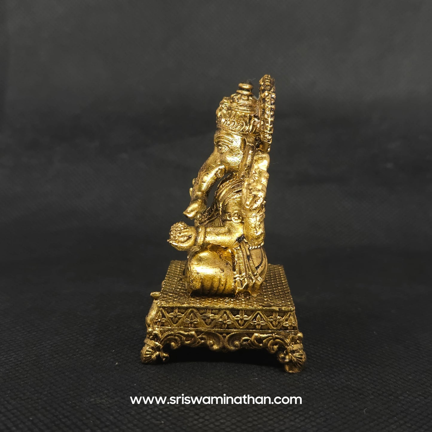 Vinayagar On Intricately Craved Peedam