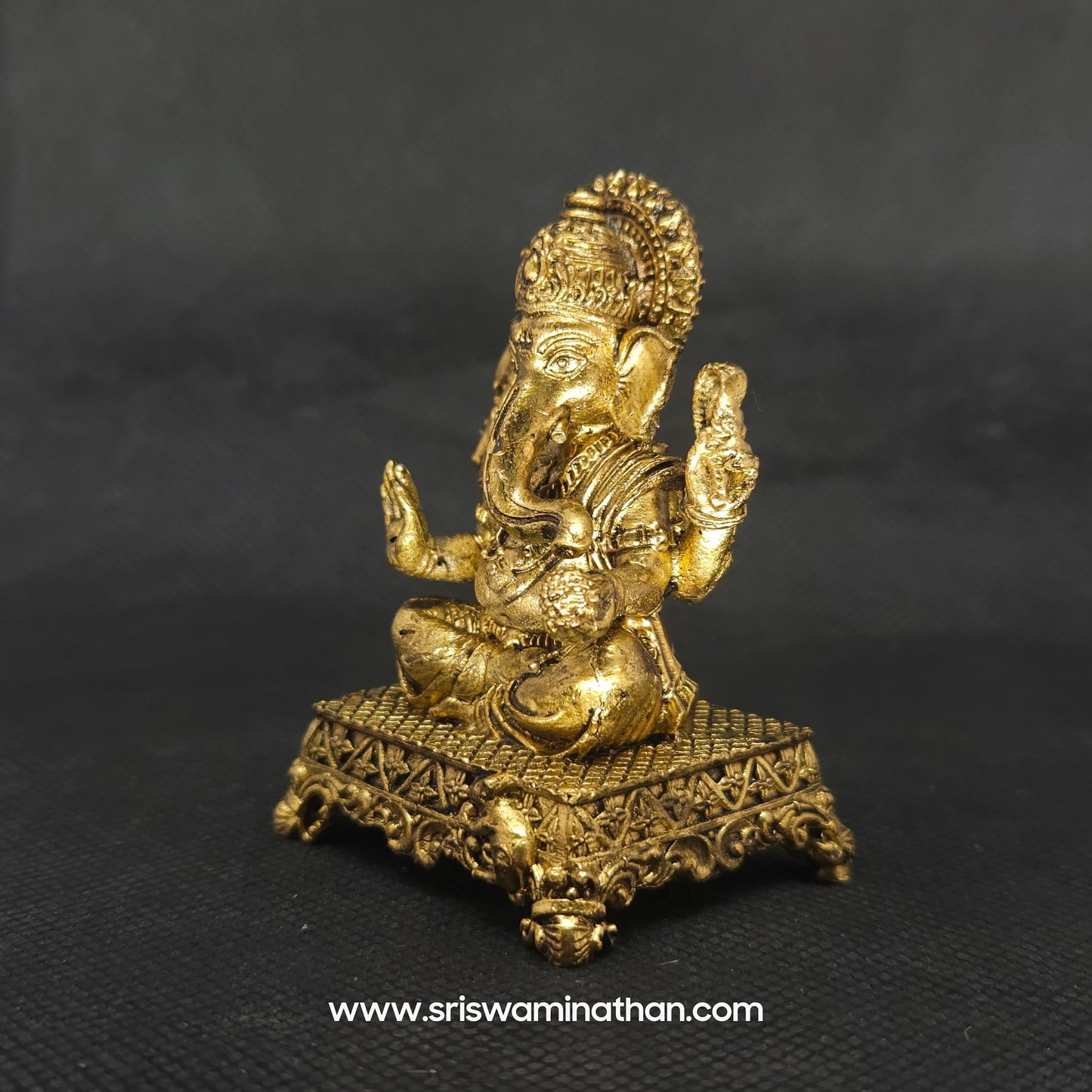 Vinayagar On Intricately Craved Peedam
