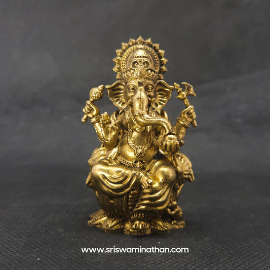 Premium Brass 3D craft Ekadanta Ganapati