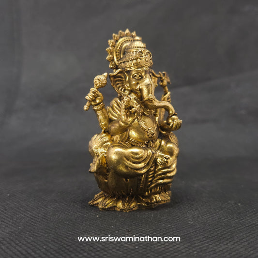 Premium Brass 3D craft Ekadanta Ganapati