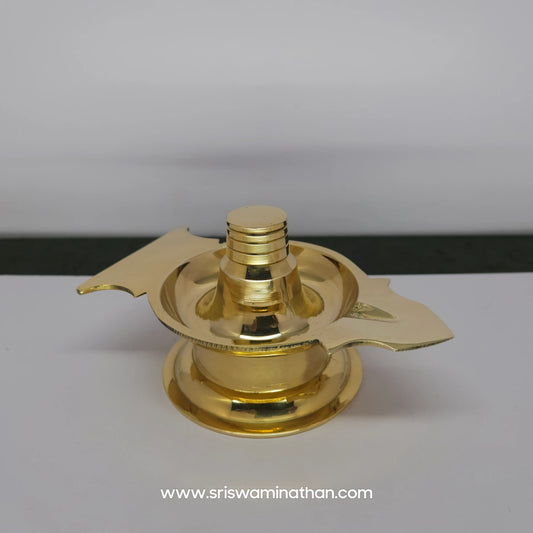 Shivalinga Poojai Vilakku - Brass Linga Deepam for Shiva Worship
