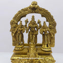 Vishnu on Garuda - supreme devotee brass statue 6 inch