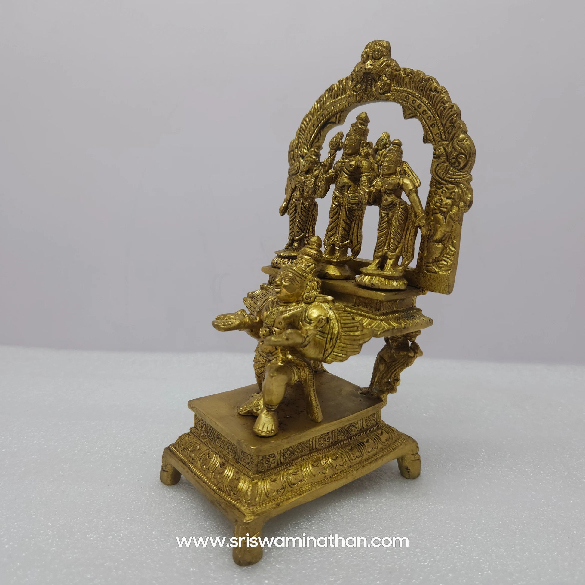 Garuda Devan brass statue - divine power of Lord Vishnu