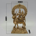 Pradosham Shiva Panchaloha Statue 8 Inch | Shiva Parvati for Pradosham Worship