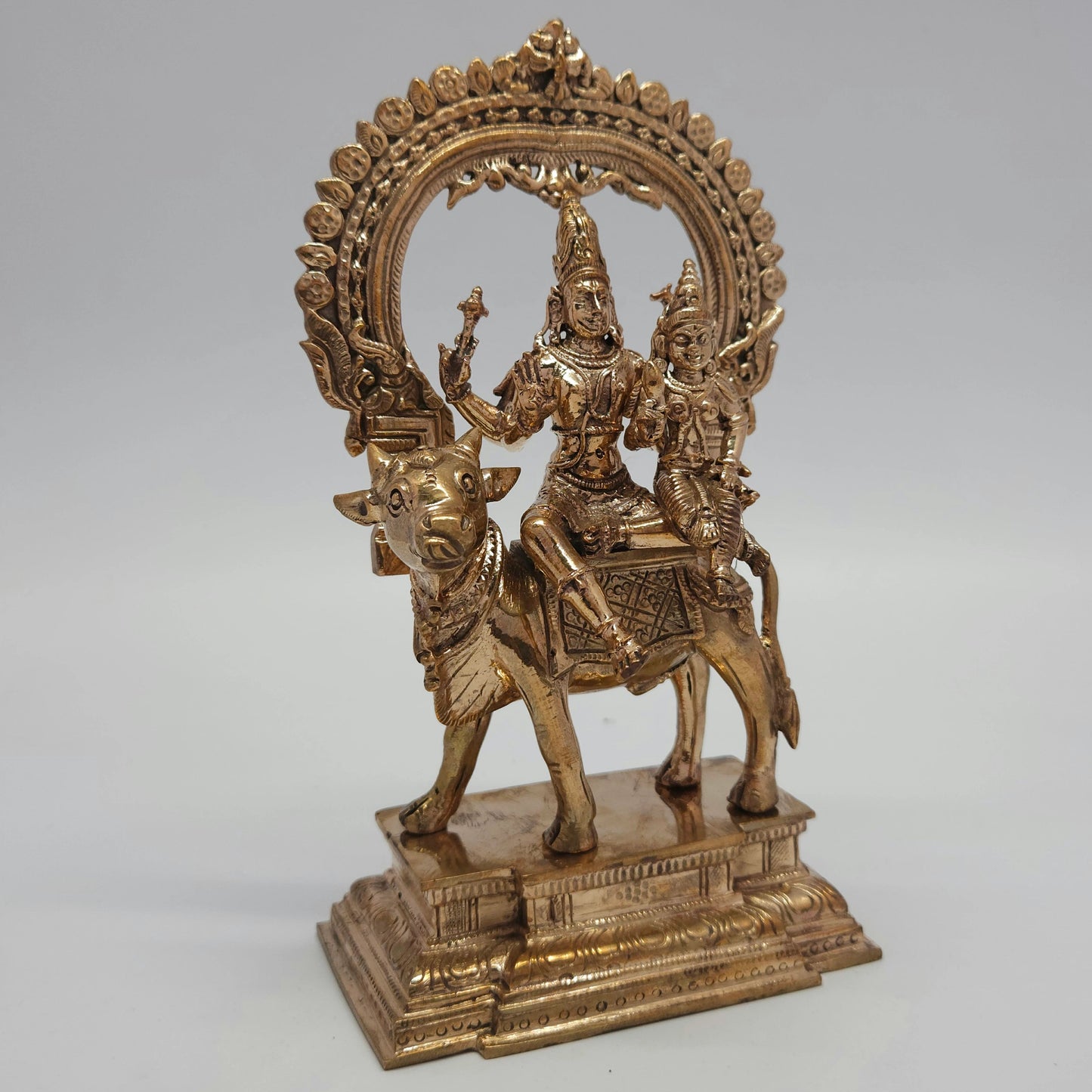 Pradosham Shiva Panchaloha Statue 8 Inch | Shiva Parvati for Pradosham Worship