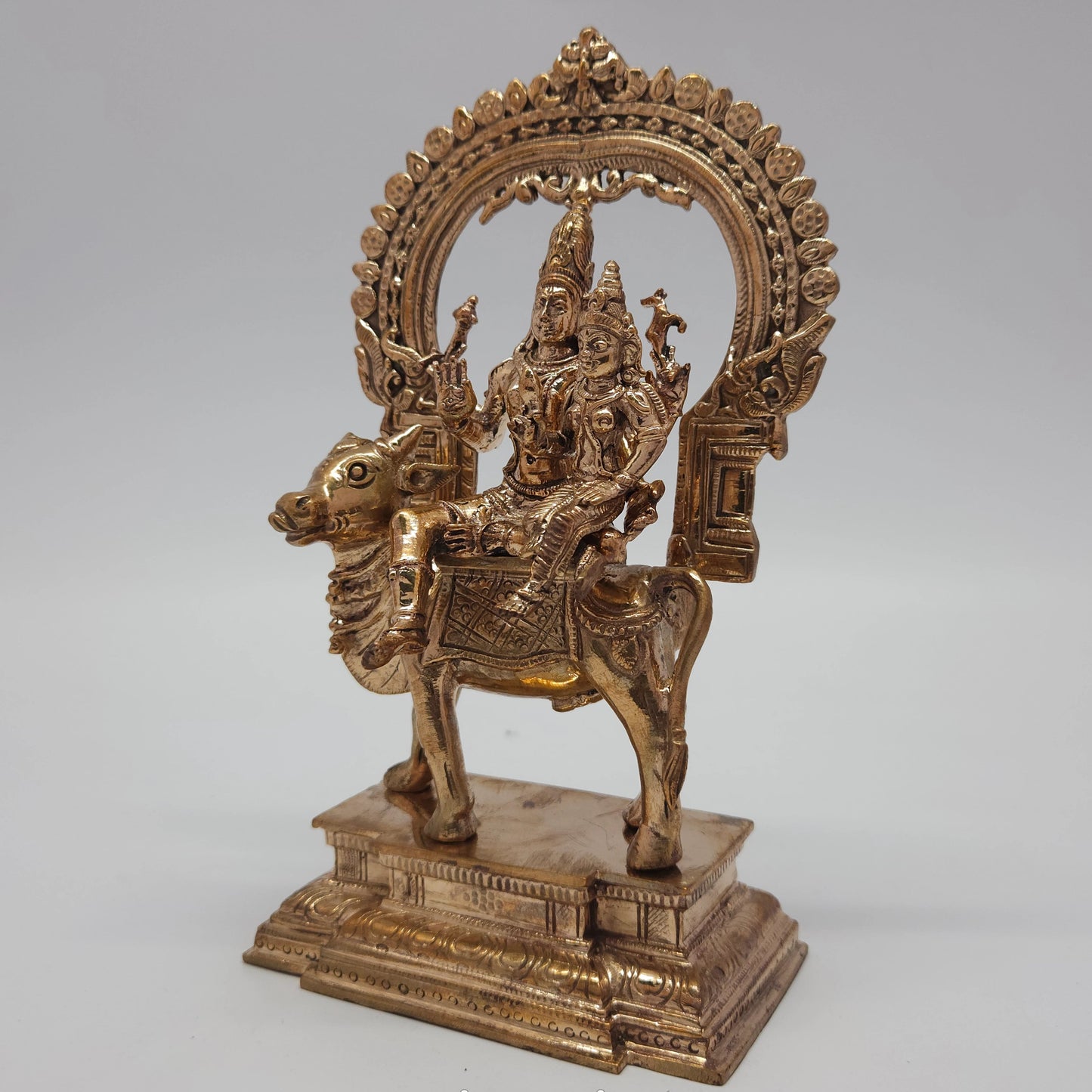 Pradosham Shiva Panchaloha Statue 8 Inch | Shiva Parvati for Pradosham Worship