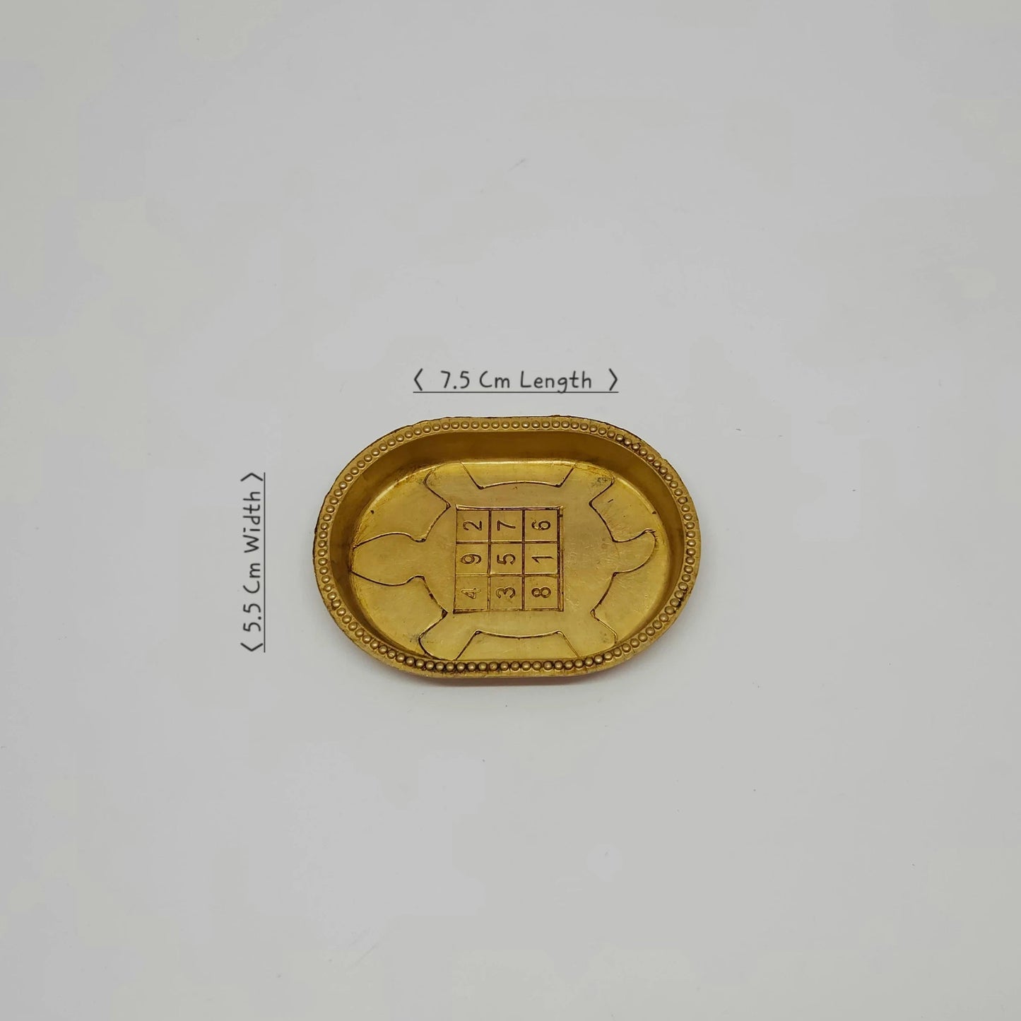 Premium Brass Kurma Tortoise with Sacred Numerology Yantra Plate | Sri Swaminathan & Co