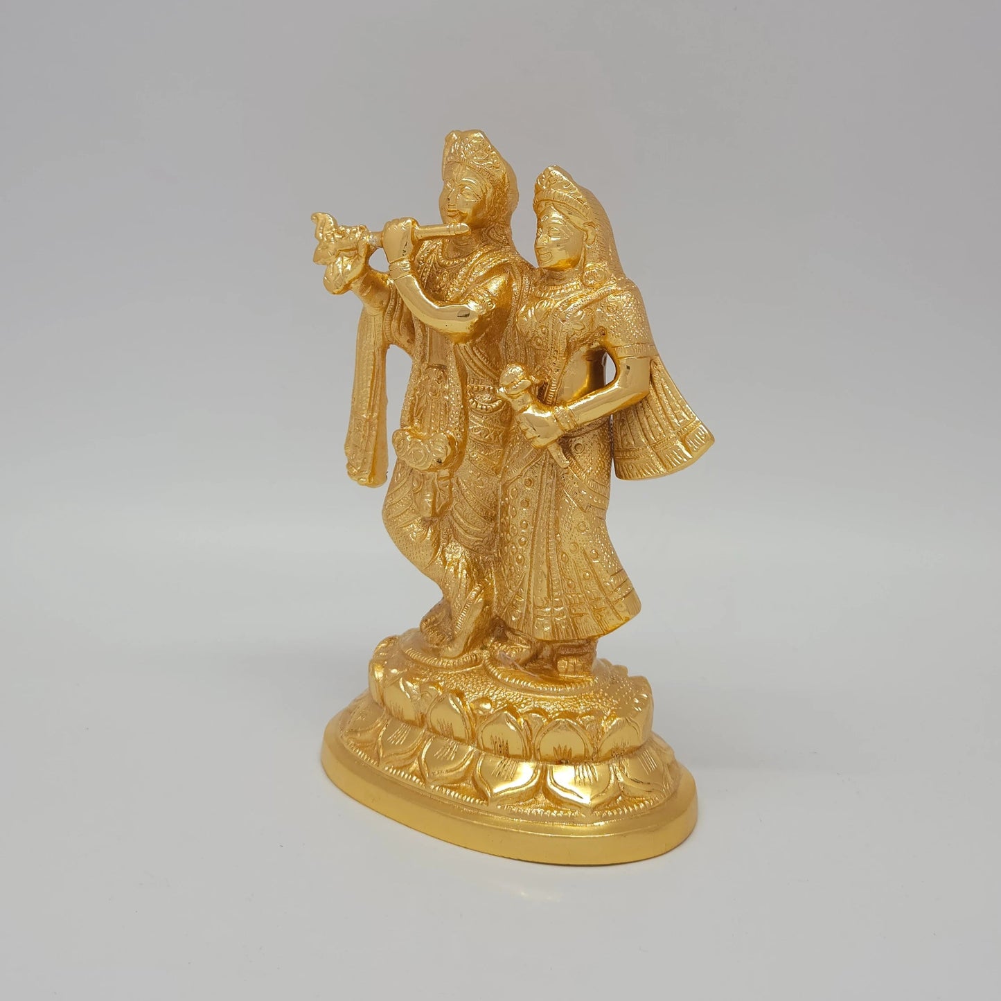7" Golden finish Krishnan Radhai