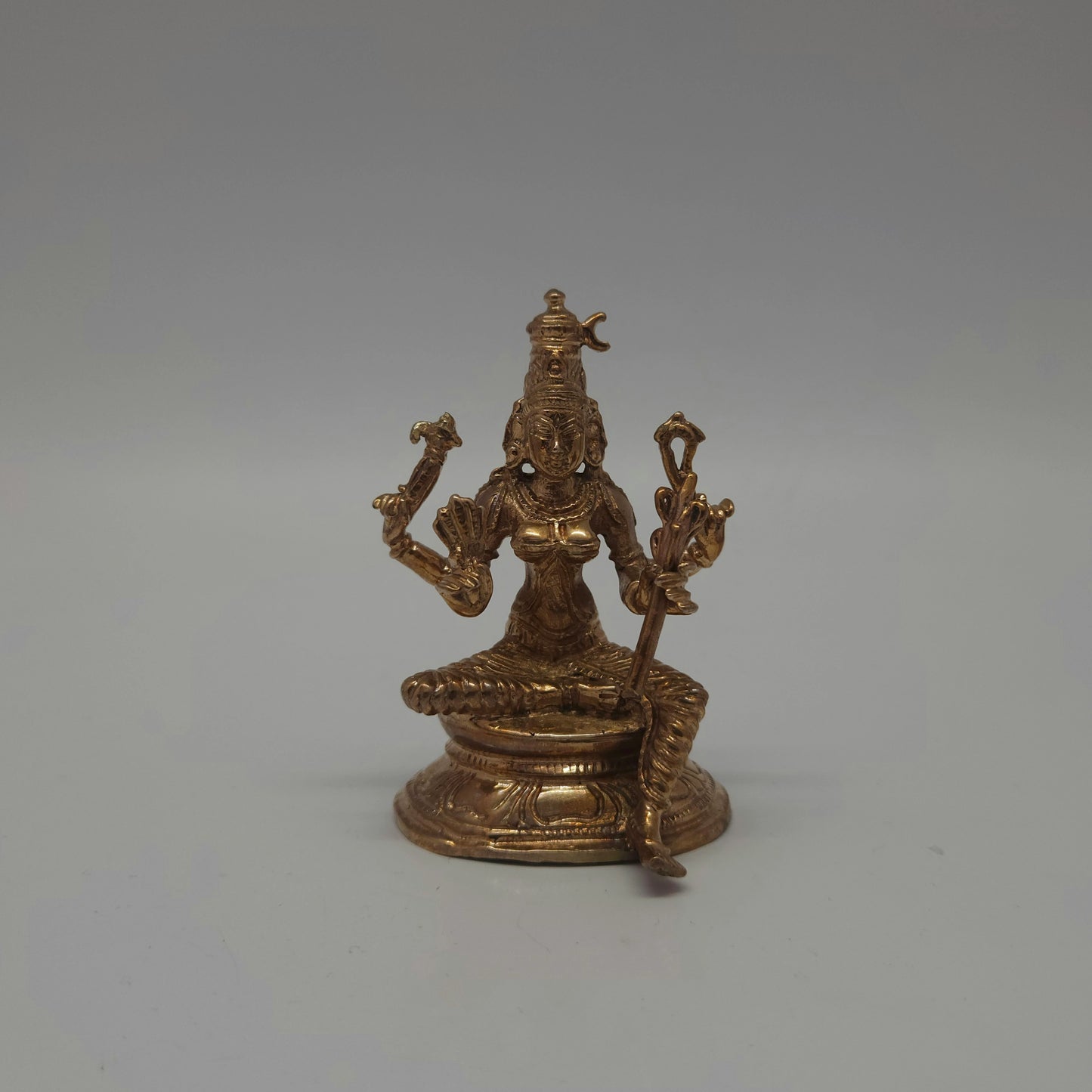 Rajarajeshwari Panchaloha Idol 3.5 Inch | Tripura Sundari on Beedam | Kumbakonam