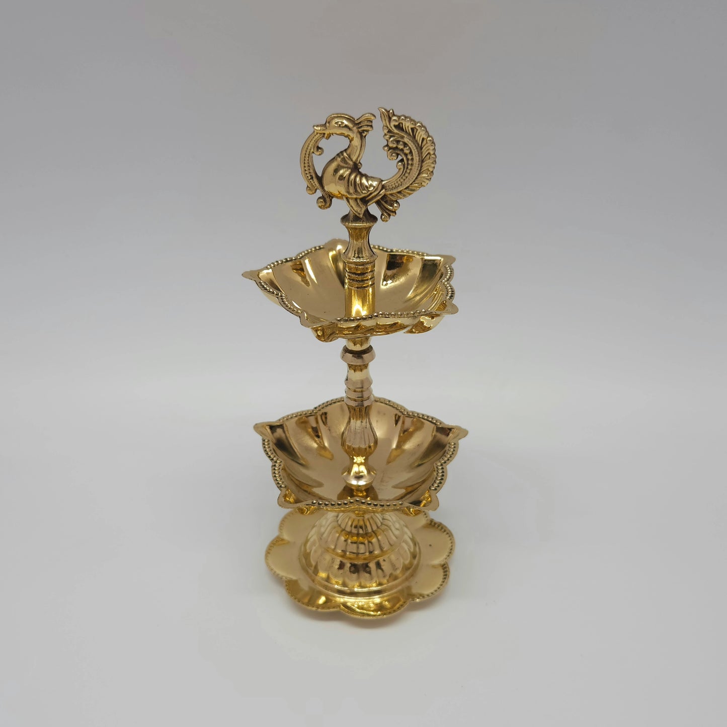 2step flower base annam lamp