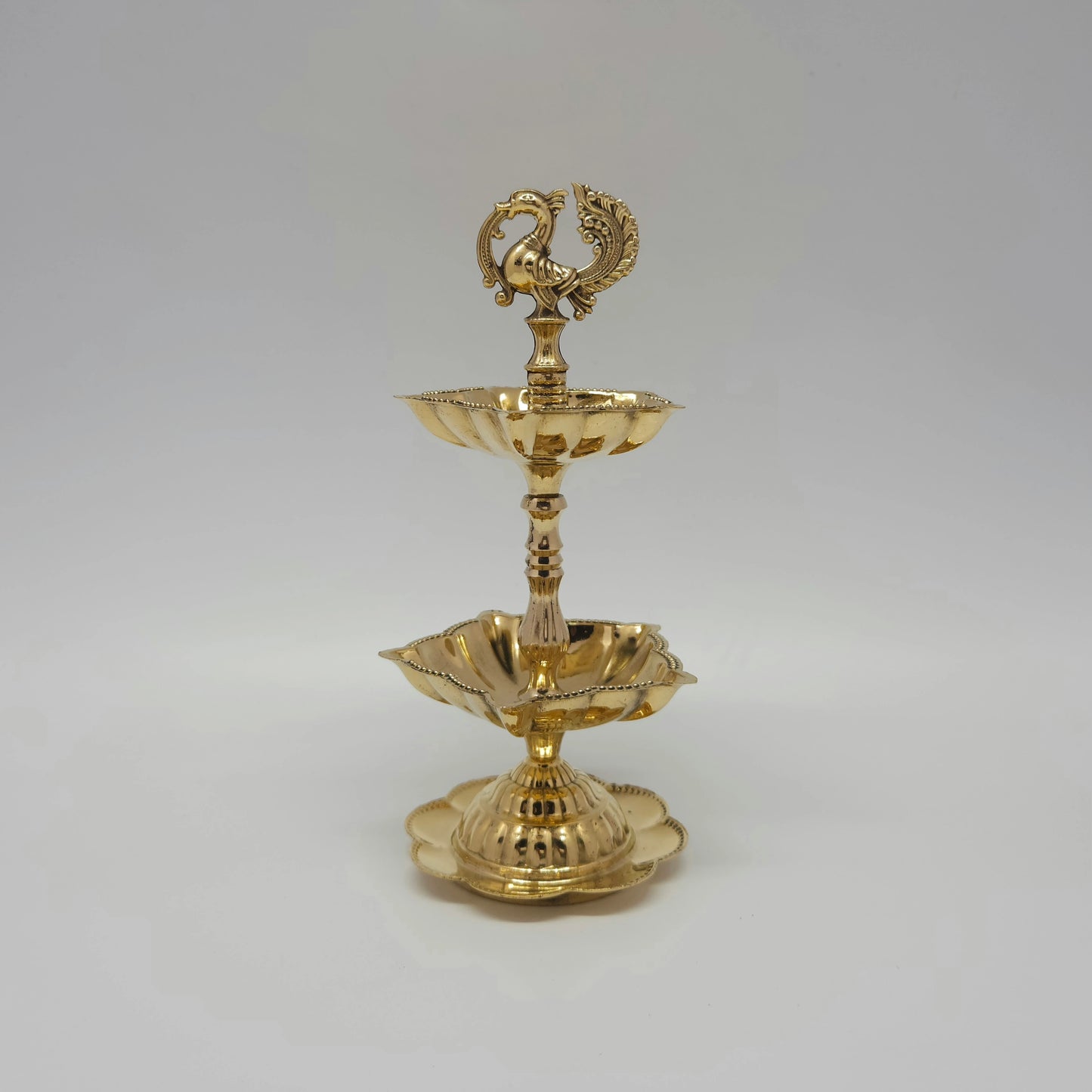 2step flower base annam lamp