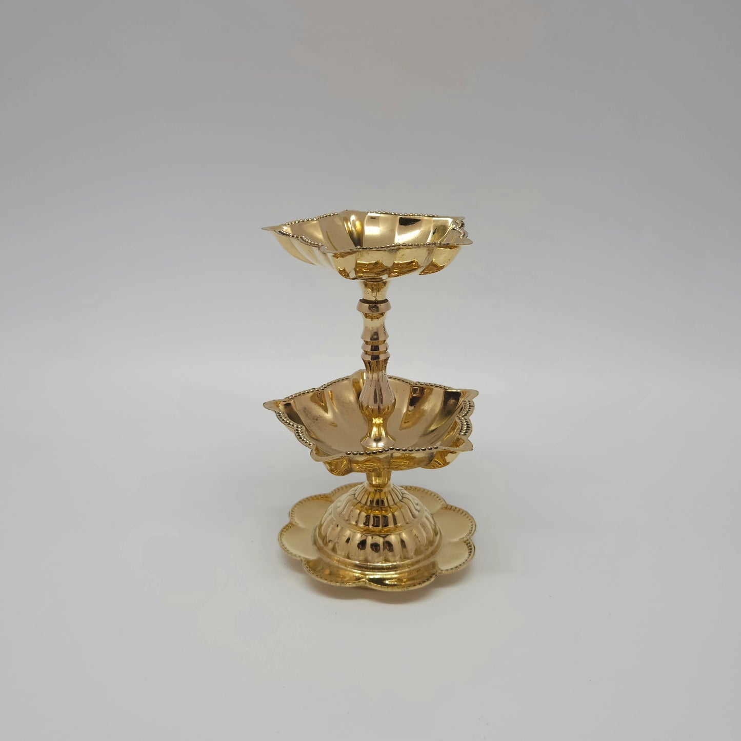 2step flower base annam lamp