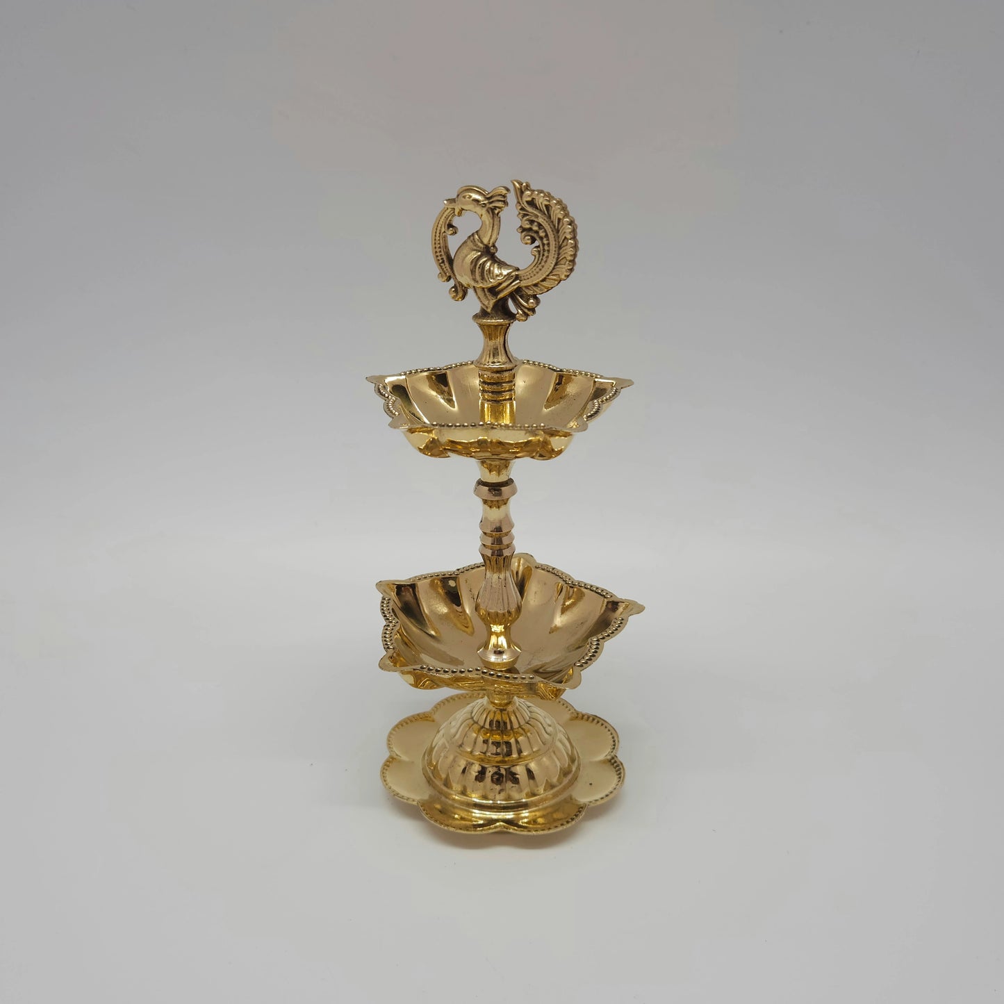 2step flower base annam lamp