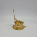 LIGHT OF FAITH BRASS CRUCIFIX OIL LAMP|Siluvai Gold brass vilakku No.2