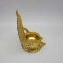 Lingabhairavi Vilakku – Traditional Brass Oil Lamp with Goddess Carving