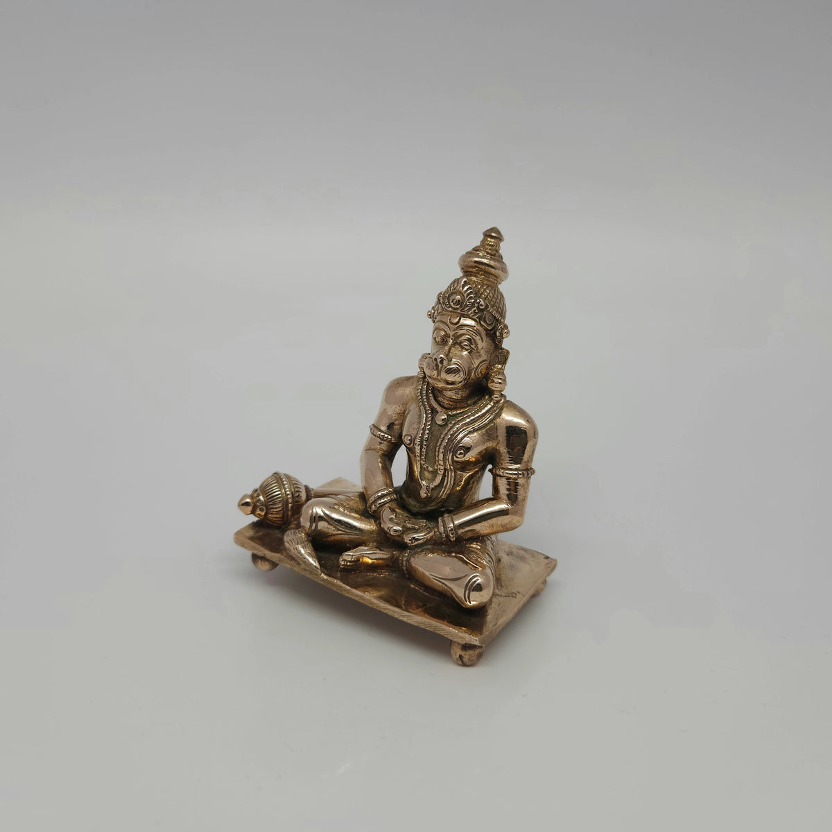 Hanuman Panchaloga Idol 3.2 Inch | Sitting Anjali Mudra - Kumbakonam Craft