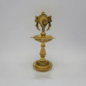 Sri Swaminathan & Co Brass Shanku Chakra Standing Vishnu Kuthu Vilakku (25 cm)