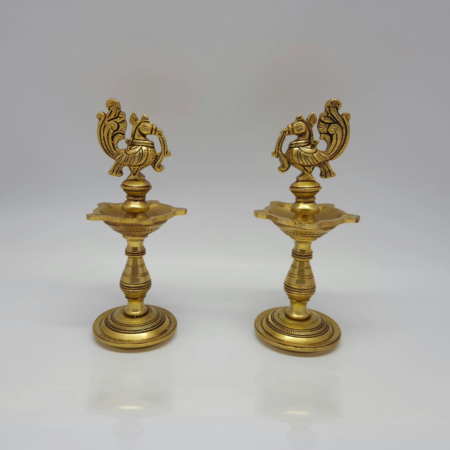 8 inch Annapakshi Lamp