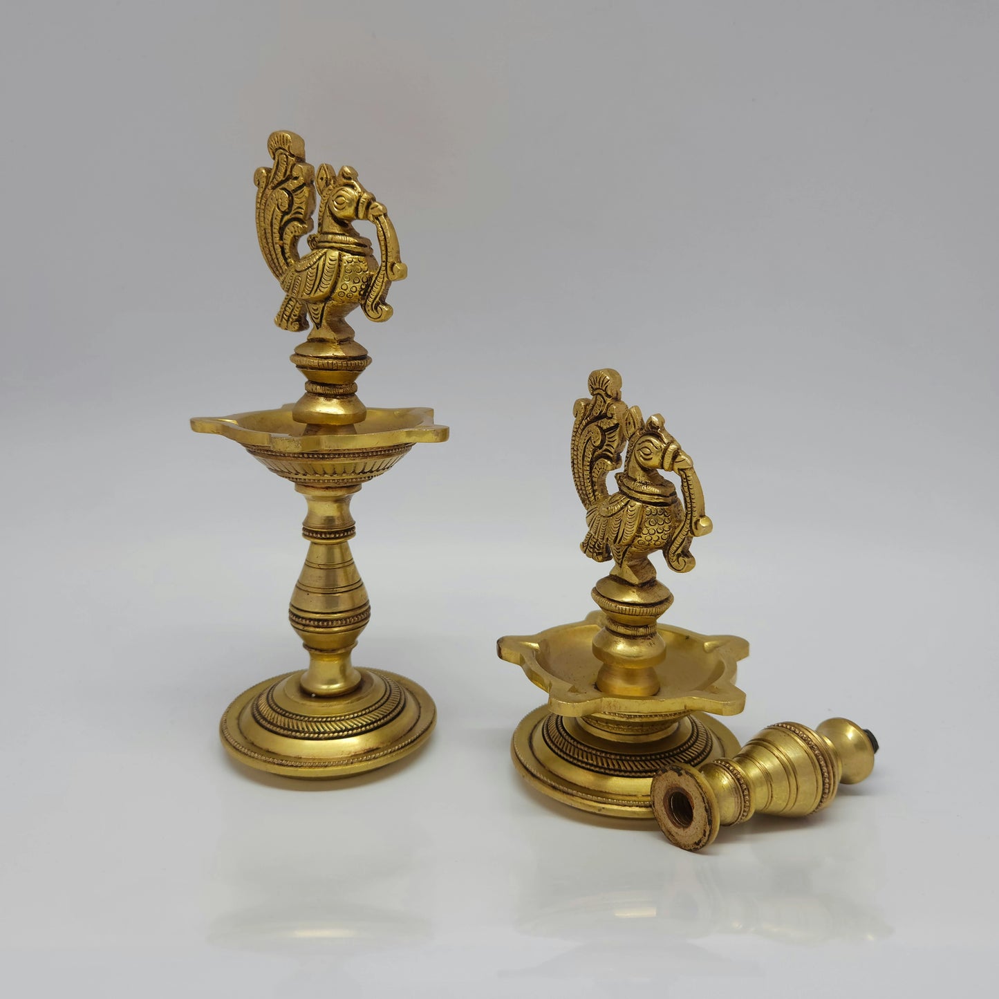 8 inch Annapakshi Lamp
