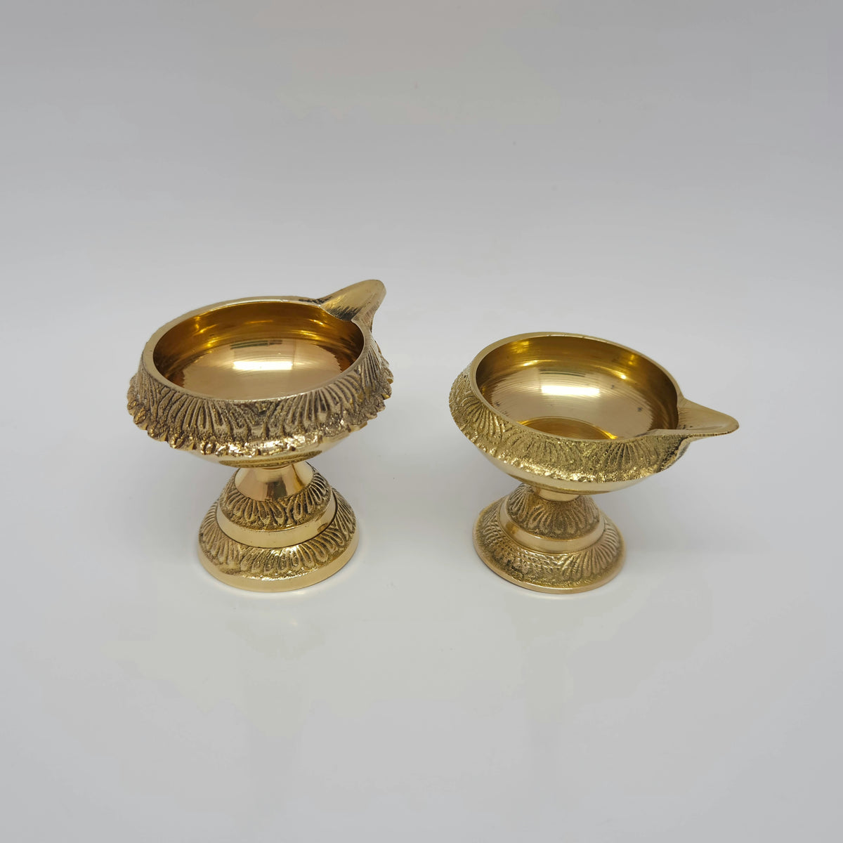 Kubera Brass Deepam - Spiritual Prosperity Oil Lamp