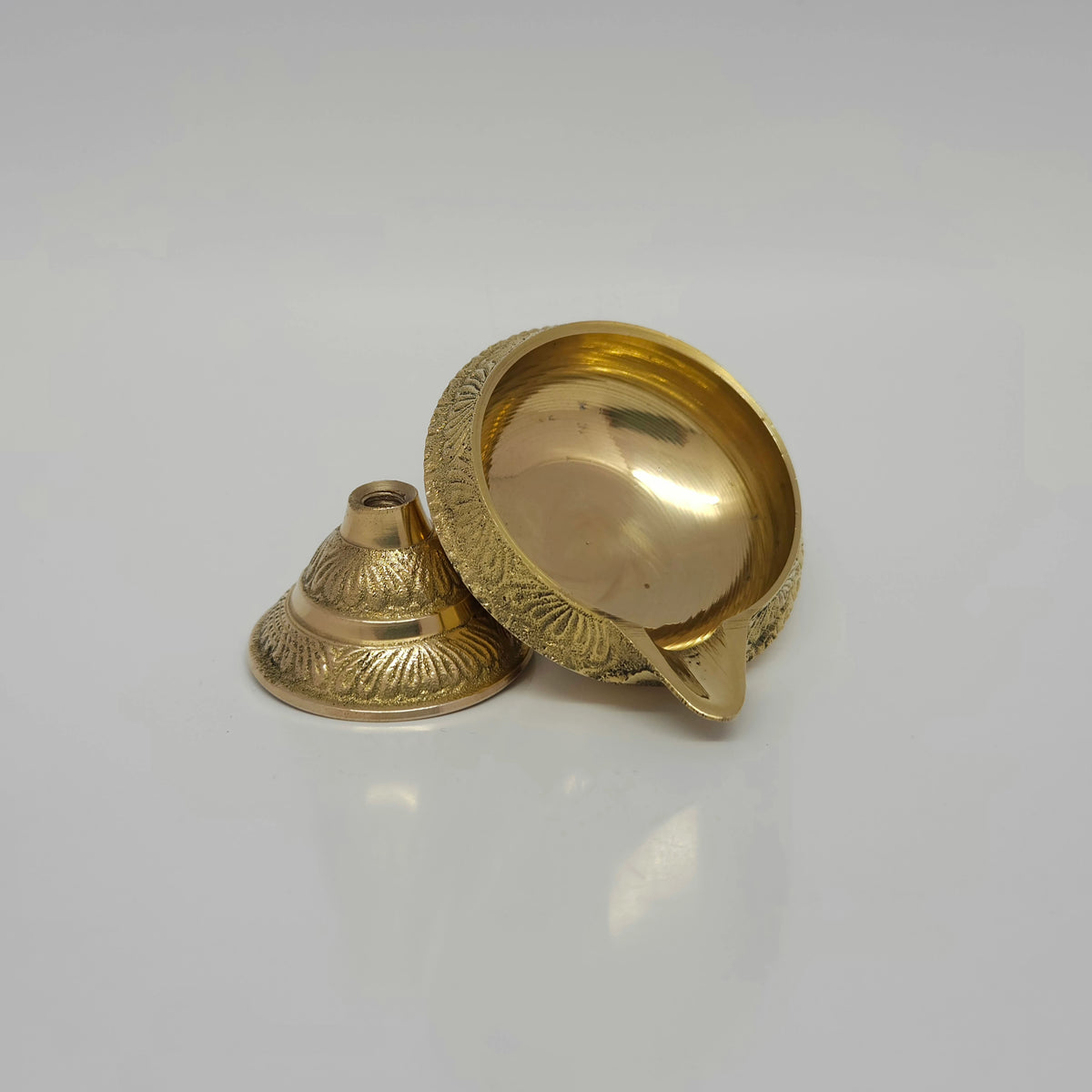 Kubera Brass Deepam - Spiritual Prosperity Oil Lamp