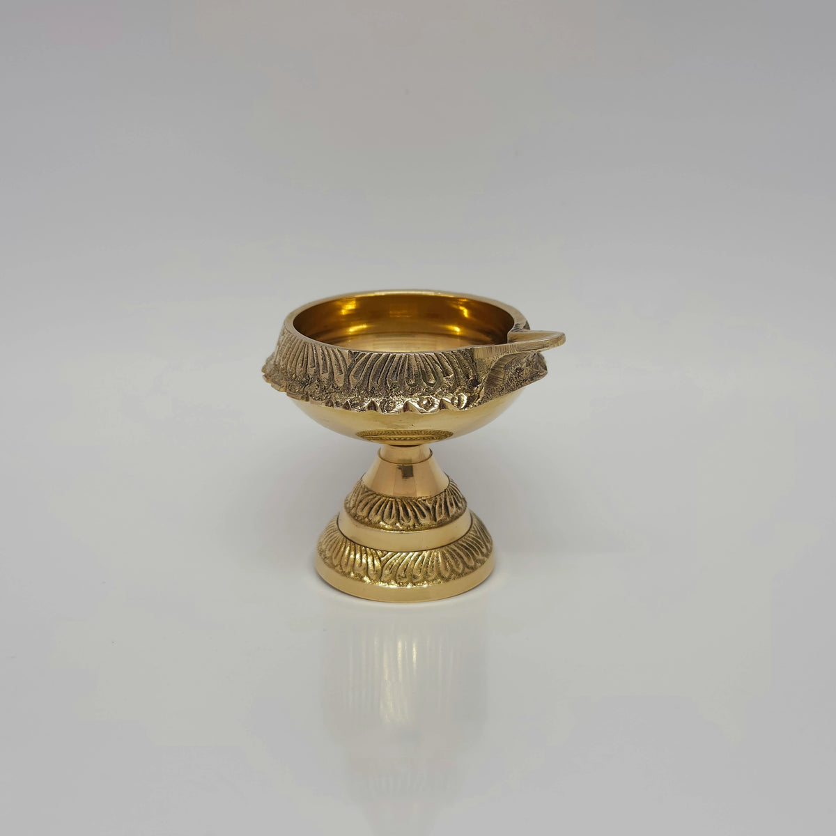 Kubera Brass Deepam - Spiritual Prosperity Oil Lamp