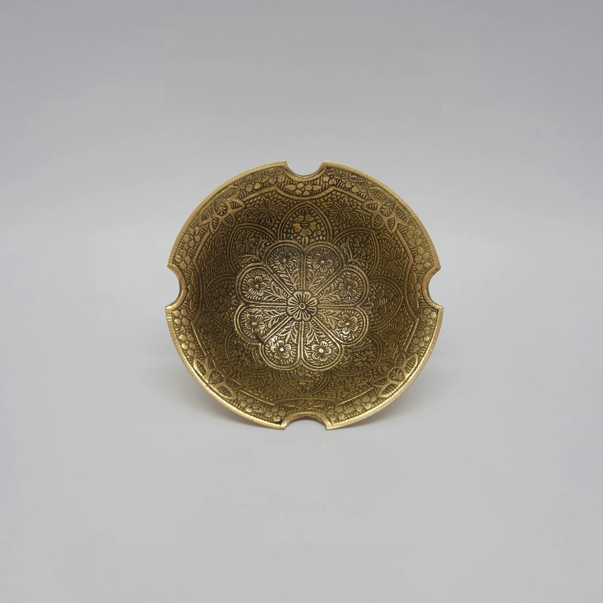 Sri Swaminathan & Co Intricate Altar Rangoli Mahal Dome Brass Bowl (4 inch)