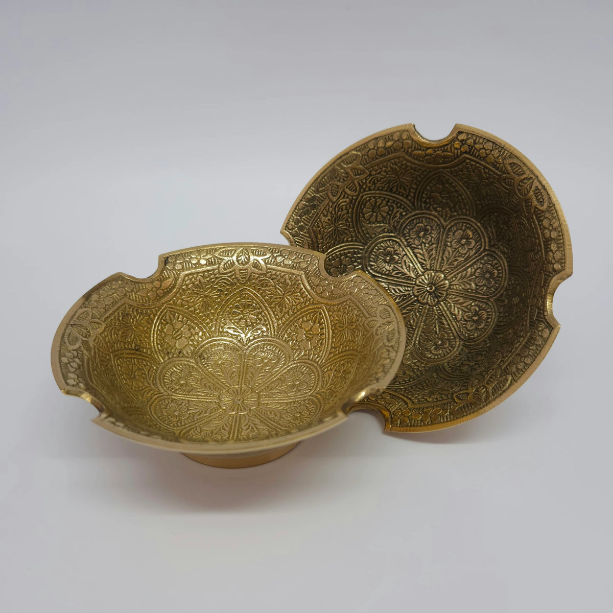 Sri Swaminathan & Co Intricate Altar Rangoli Mahal Dome Brass Bowl (4 inch)