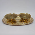 Sri Swaminathan & Co Intricate Altar Rangoli Mahal Dome Brass Bowl (4 inch)